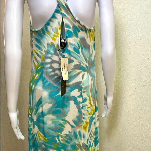 Tommy Bahama Teal and Yellow Floral Dress - Picture 2 of 9